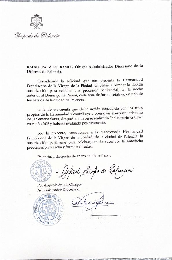Portada de Autorizacion Definitiva Procesion