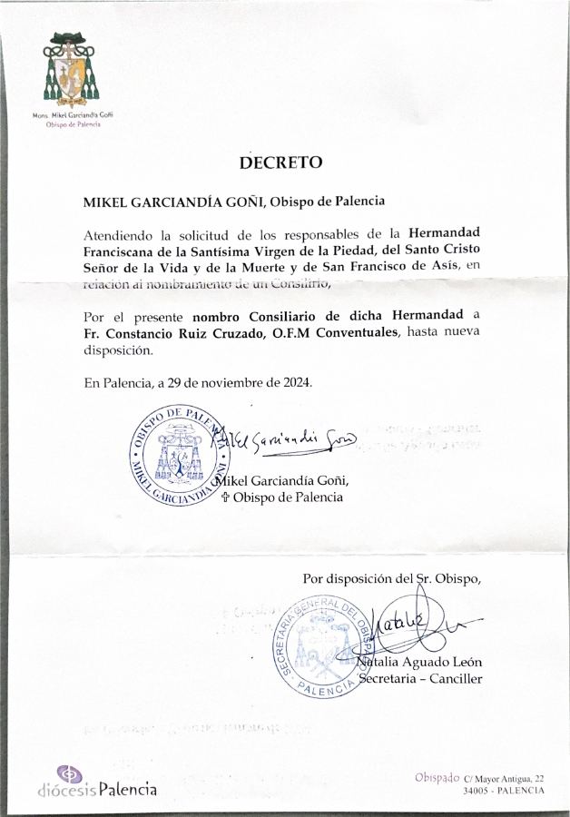 Portada de Decreto Nombramiento Consiliario