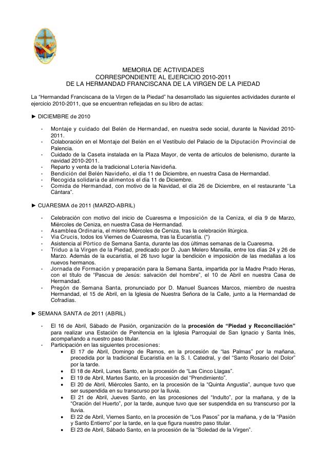 Portada de Memoria De Actividades 2011