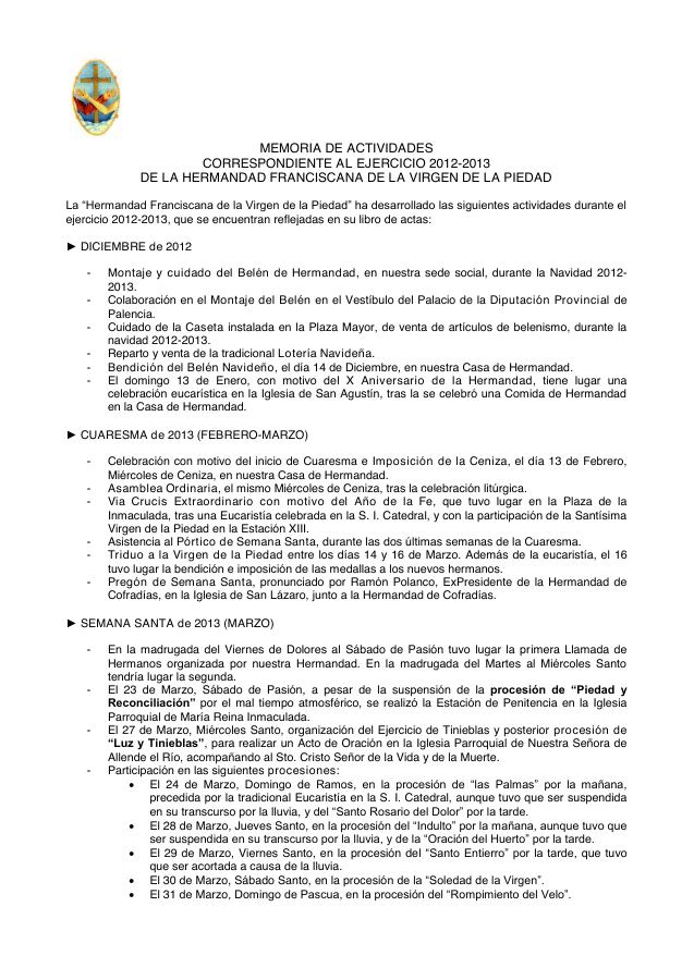 Portada de Memoria De Actividades 2013